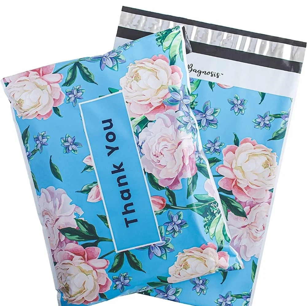25 pack 10x13 SUNFLOWER floral poly mailers. Self sealing. Waterpr…
